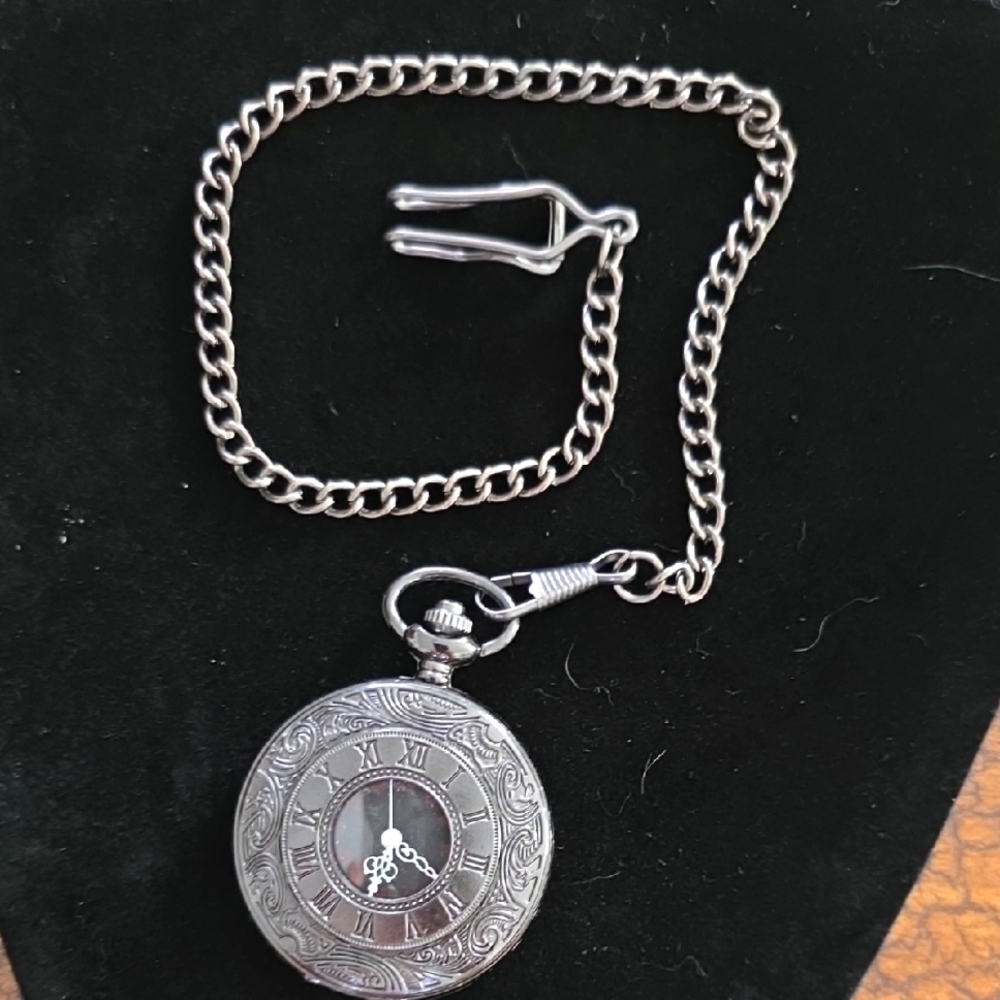 Vintage Pocket Watch with Chain